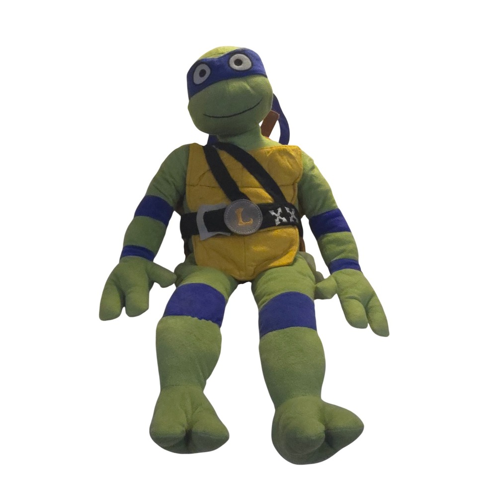 TMNT Mutant Mayhem Leonardo Plush 28" Large Stuffed Toy Jay Franco Blue Mask